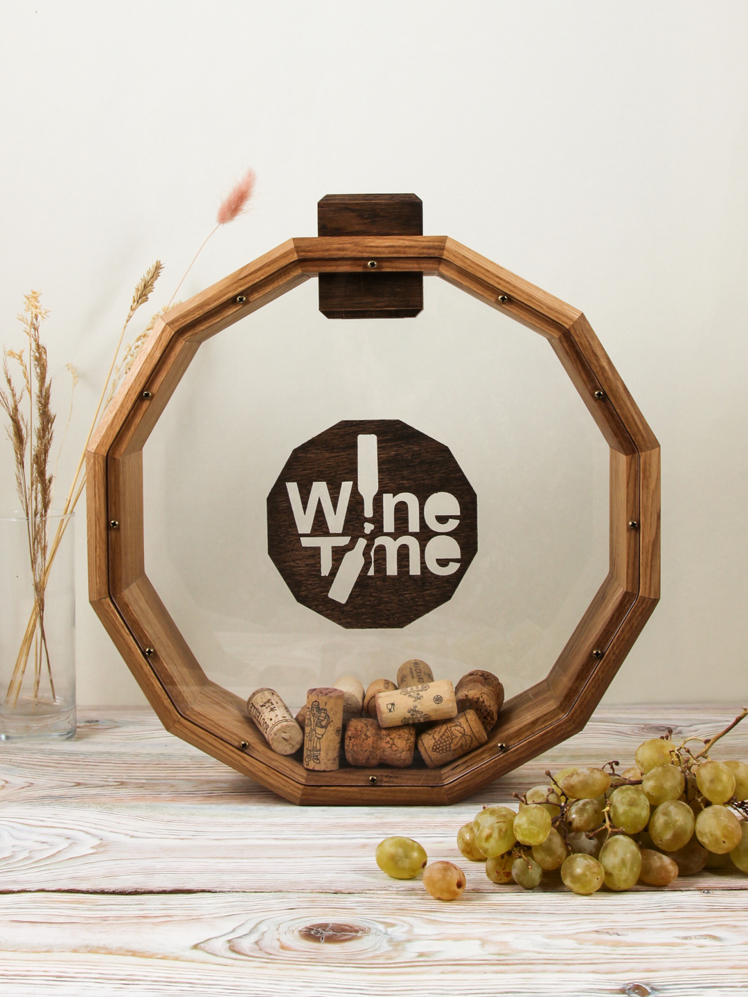 КОПИЛКА ДЛЯ ВИННЫХ ПРОБОК  КРУГЛАЯ