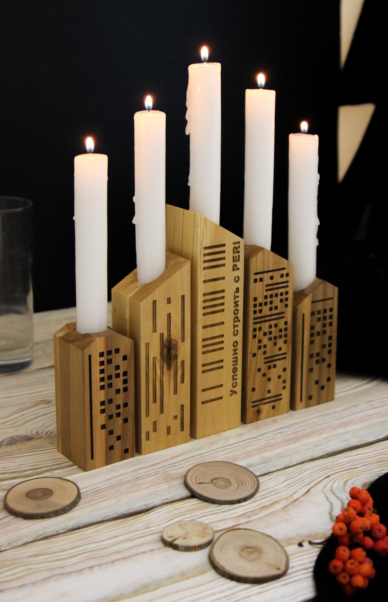 НАБОР ПОДСВЕЧНИКОВ "МЕГАПОЛИС"