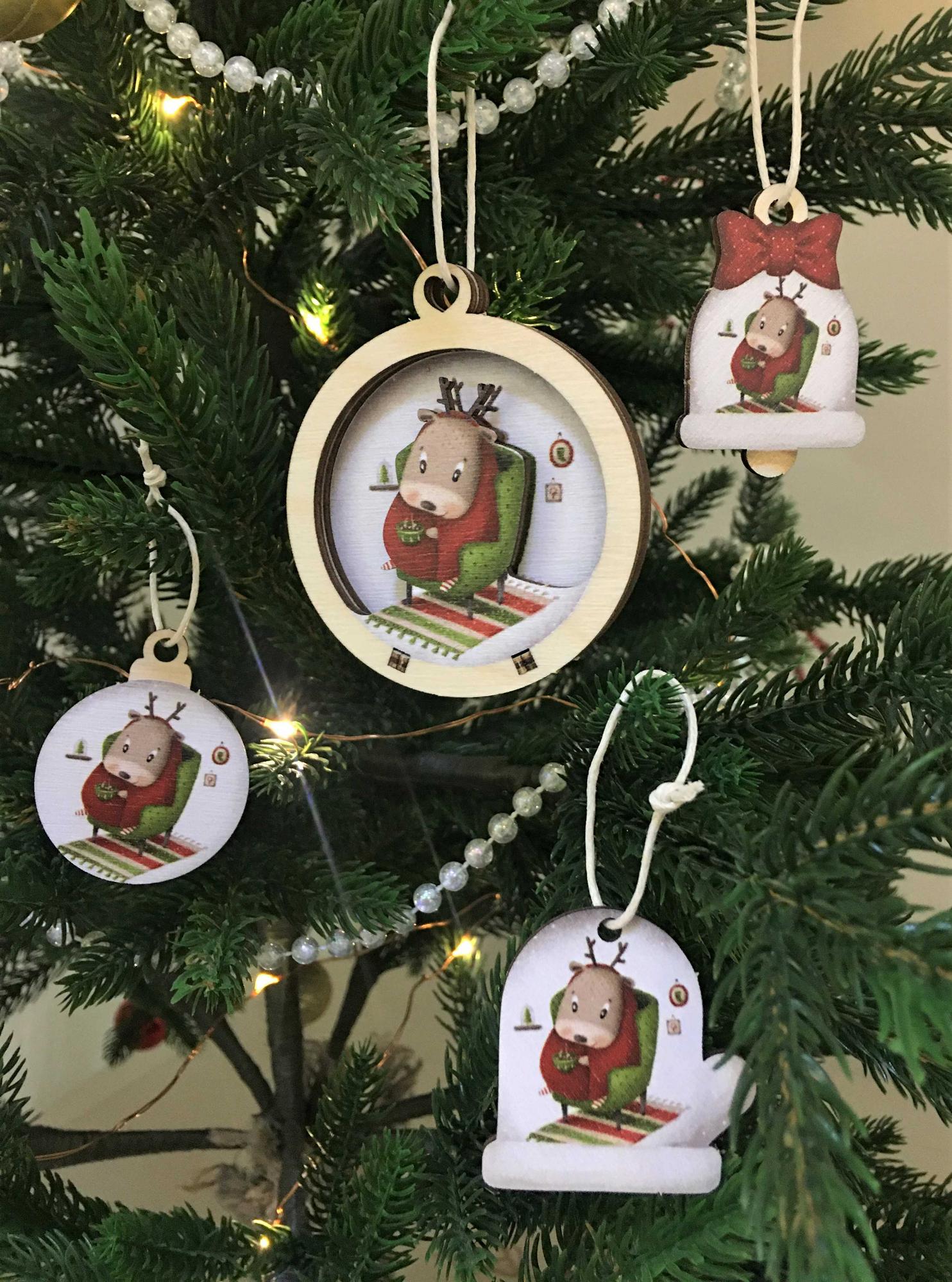 НАБОР ОЛЕНЬ В ШАРИКЕ