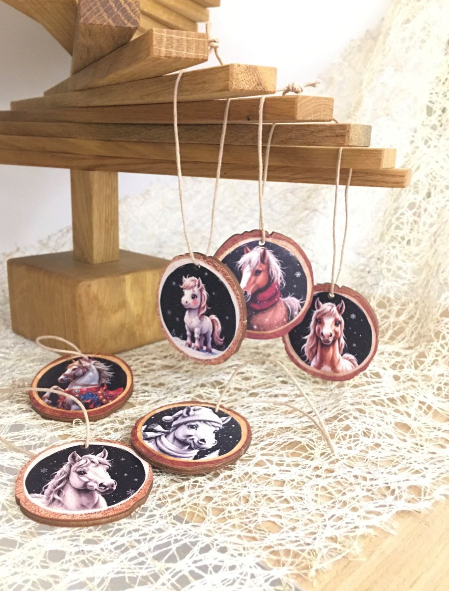 ИГРУШКА "СИМВОЛ ГОДА ЛОШАДКИ" имитация срезов