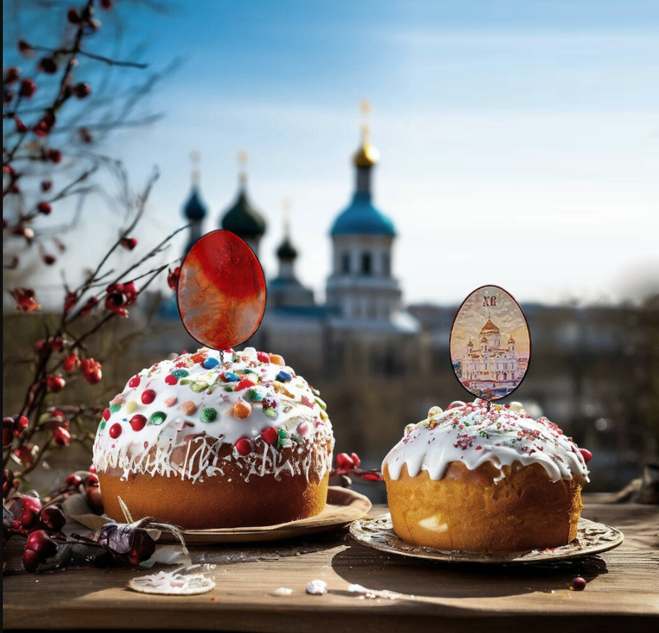 ПАСХАЛЬНОЕ УКРАШЕНИЕ НА КУЛИЧ