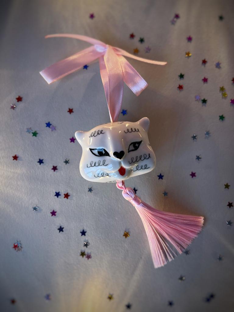 Елочная игрушка котошарик