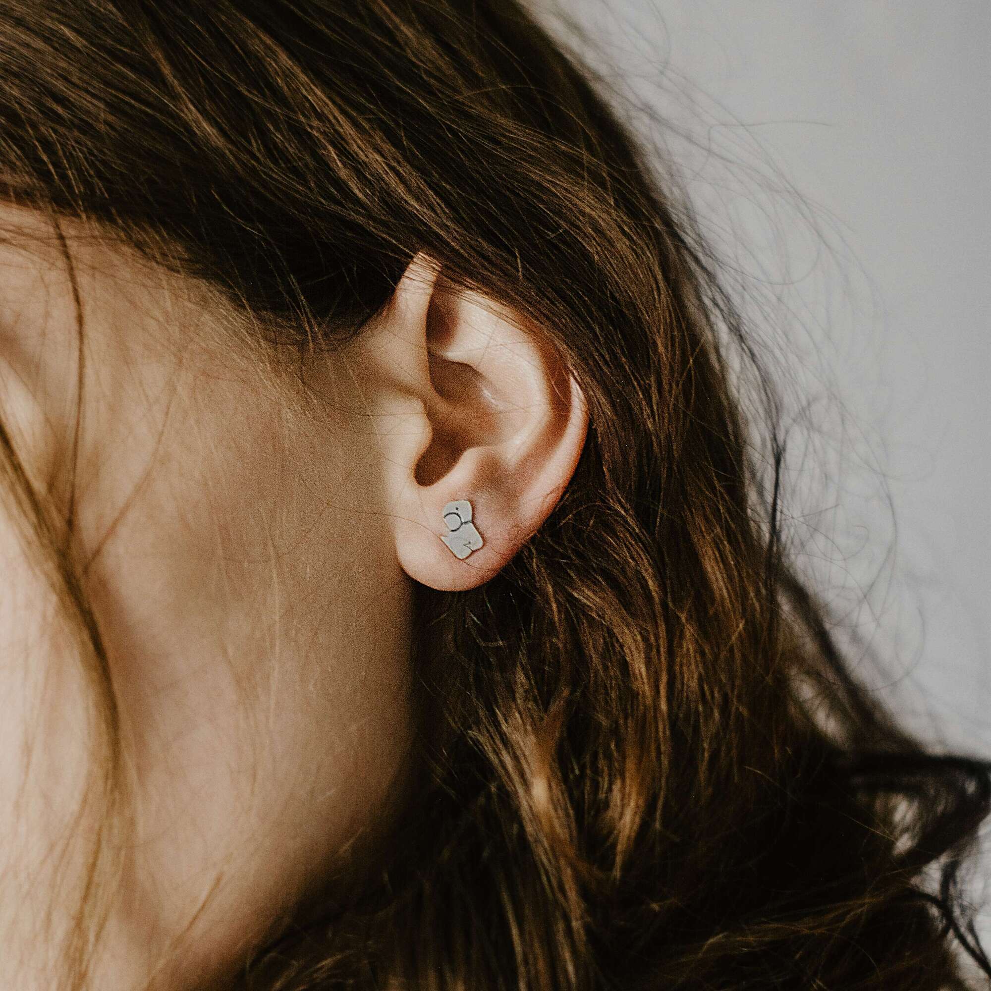 Собачки серьги пусеты