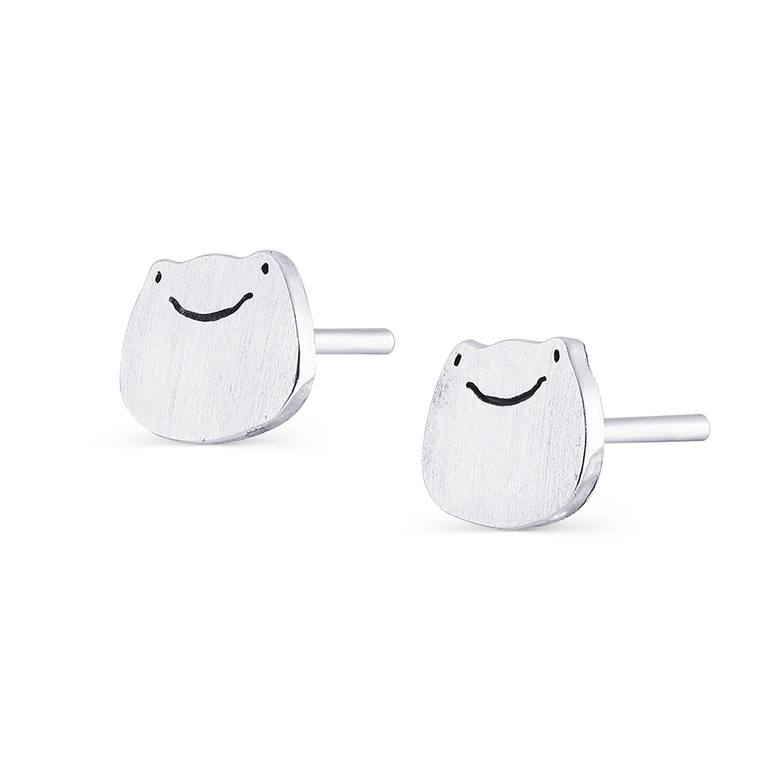 Жабки серьги пусеты