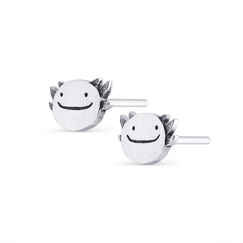 Аксолотли серьги пусеты