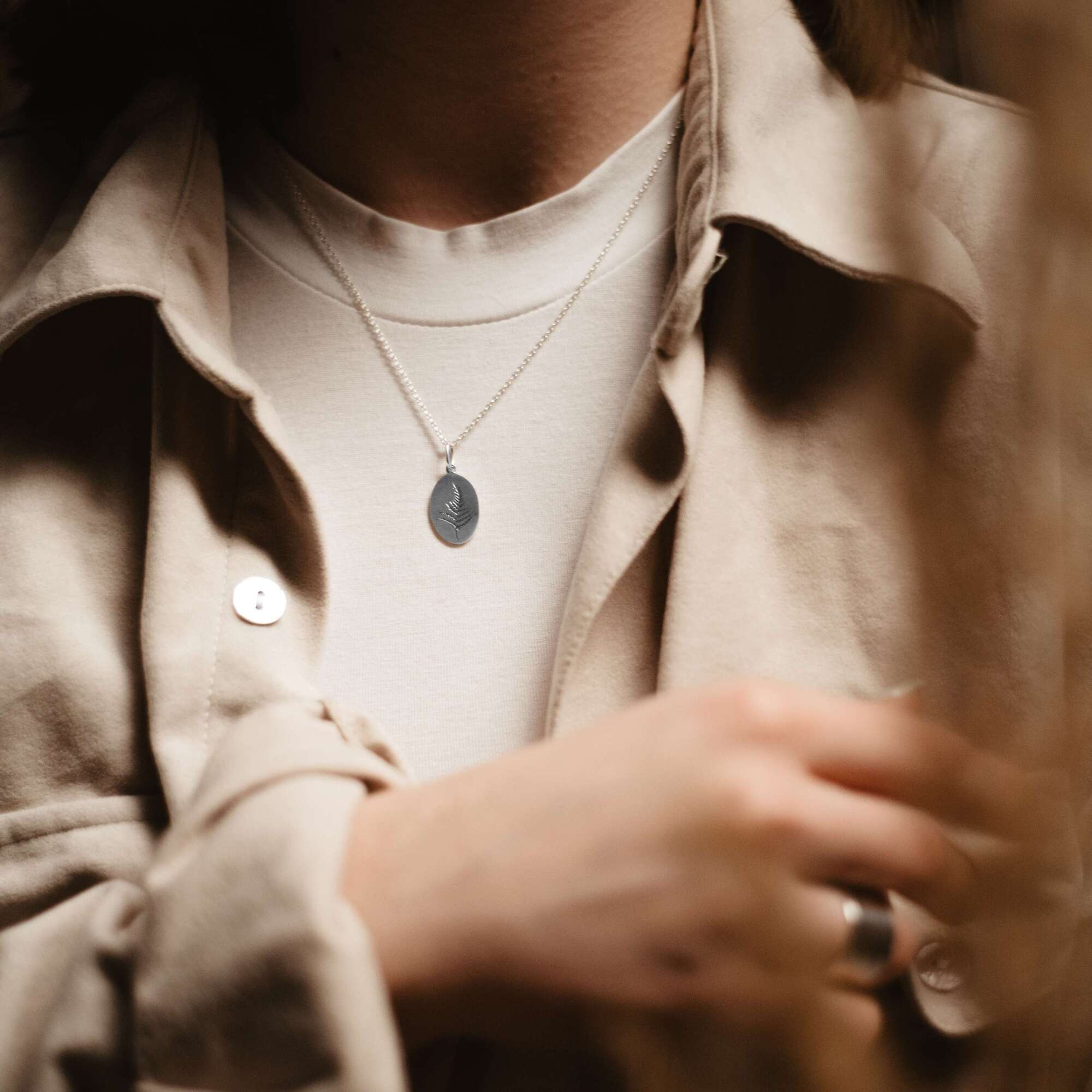 Папоротник кулон