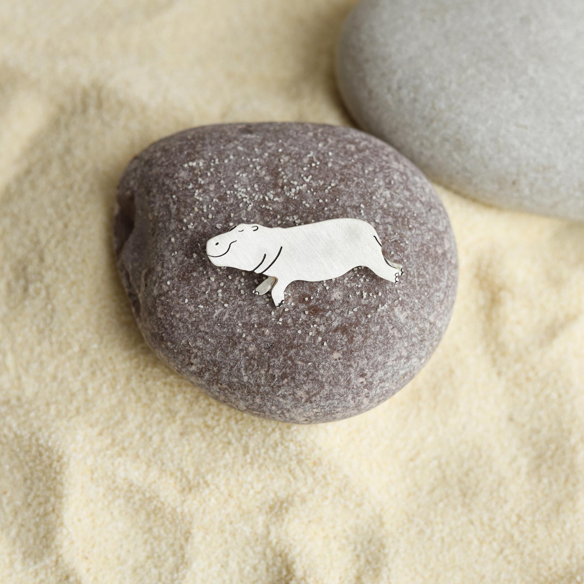 Бегемот Брошь