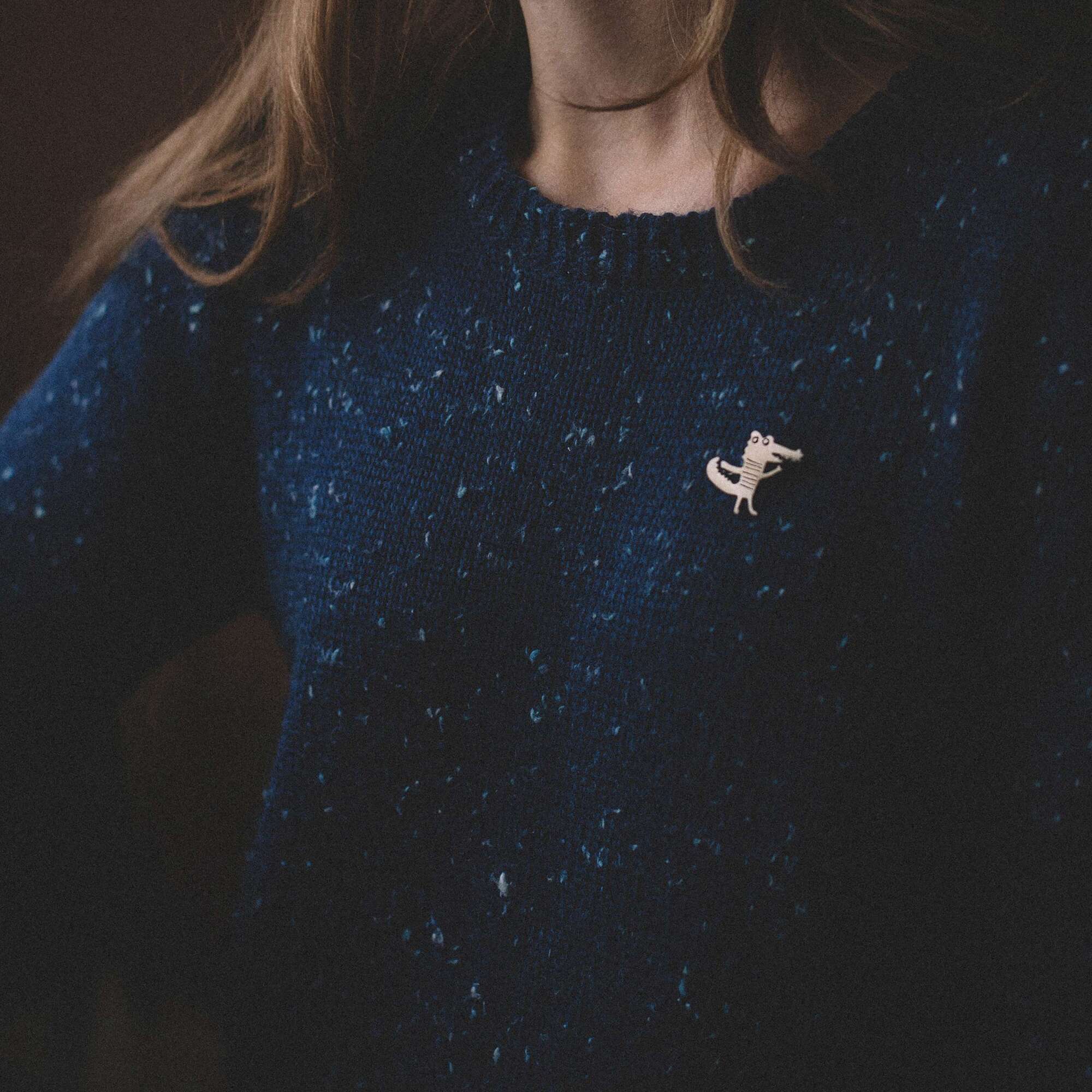 Крокодил брошь