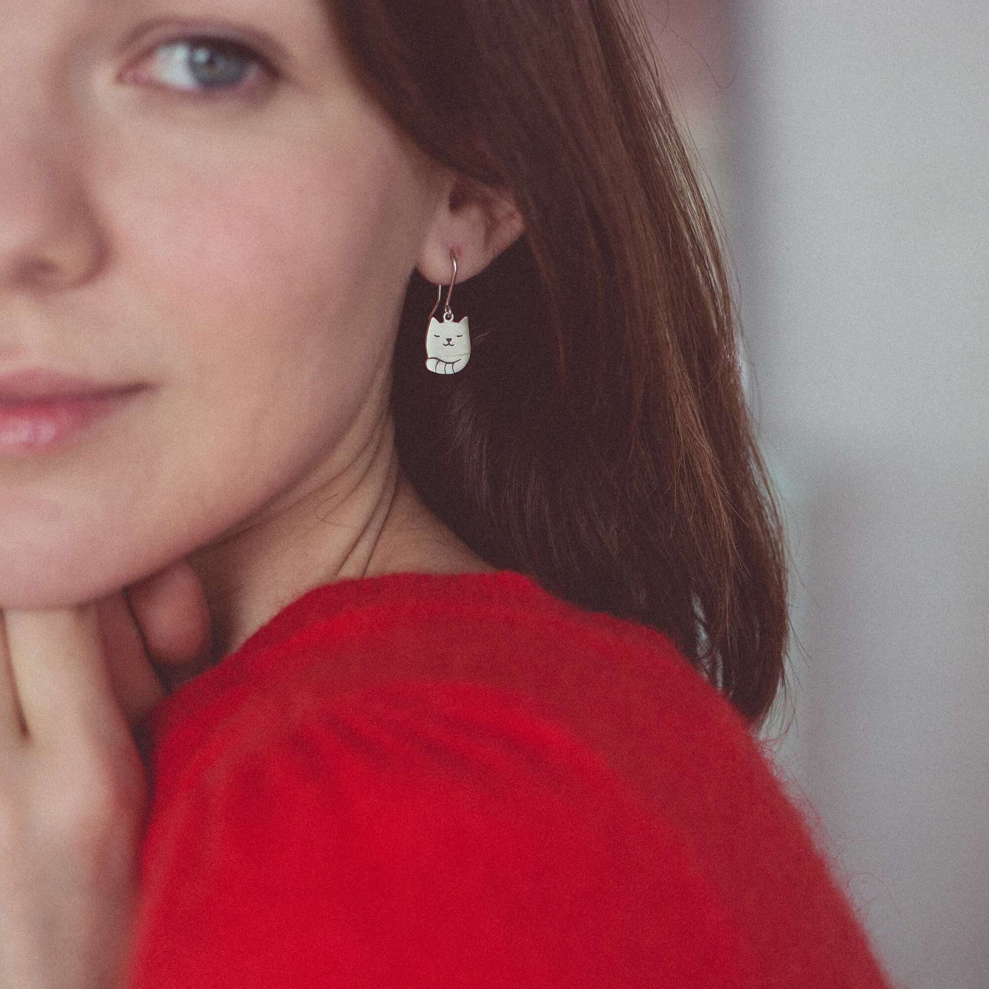 Коты серьги на швензах