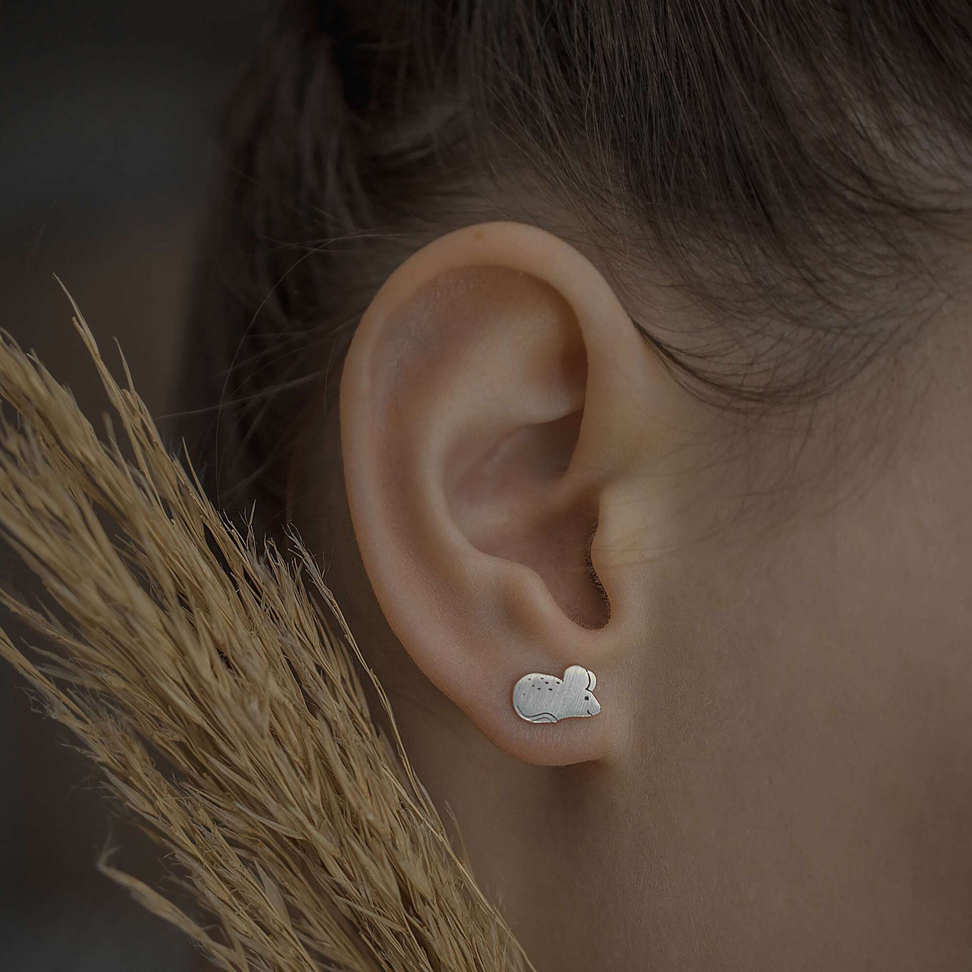 Мышки серьги пусеты