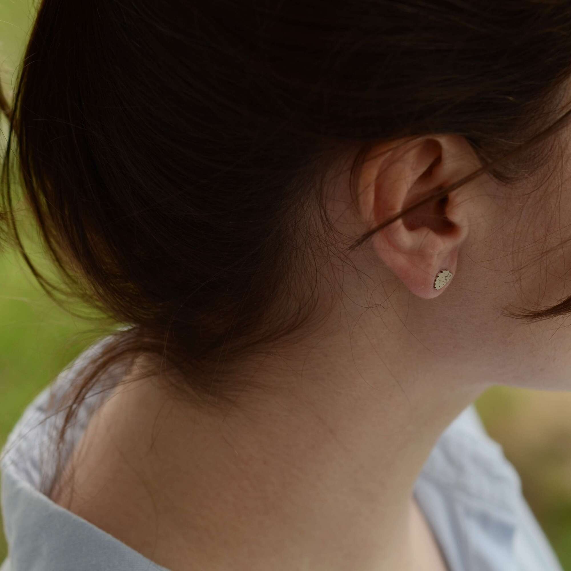 Ежи серьги пусеты