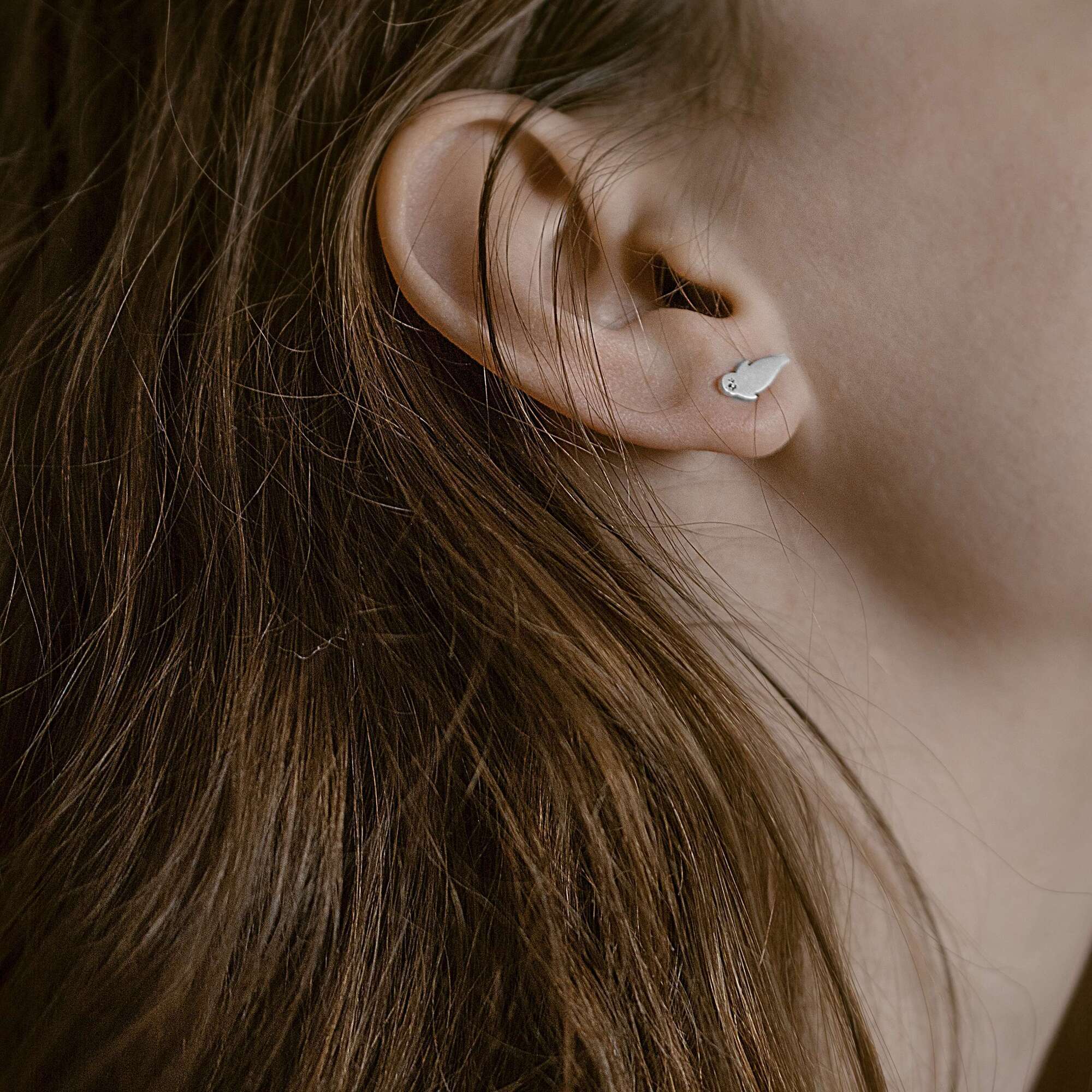 Тюлени серьги пусеты