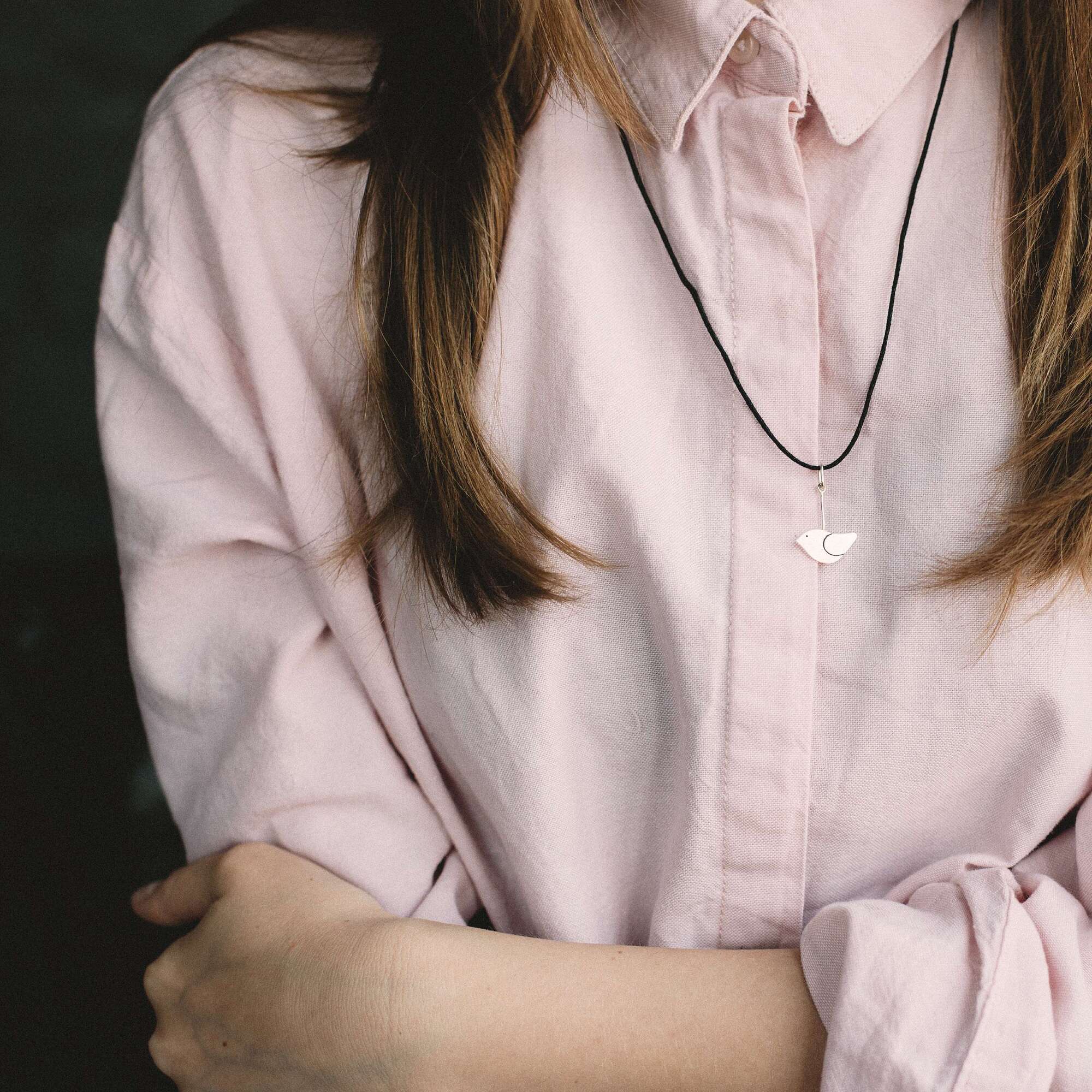 Птичка кулон