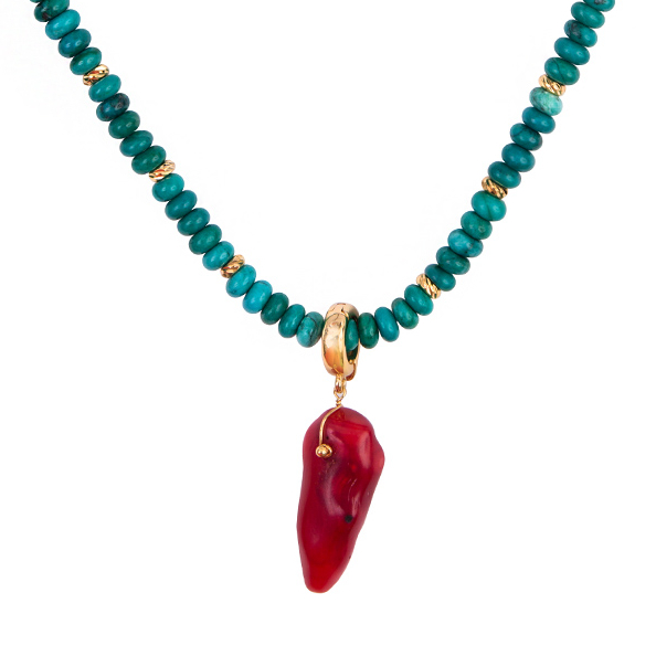 Кулон Коралл натуральный