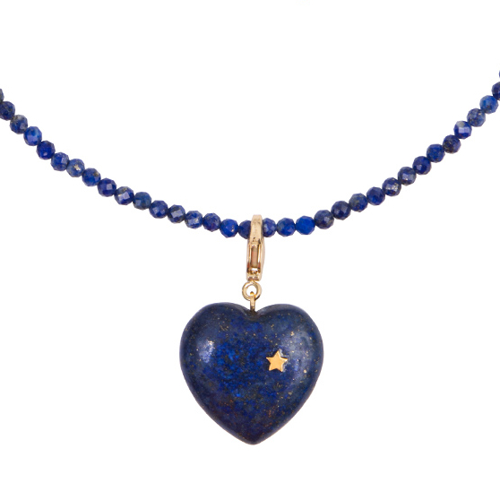 Кулон Сердце из натуральных камней