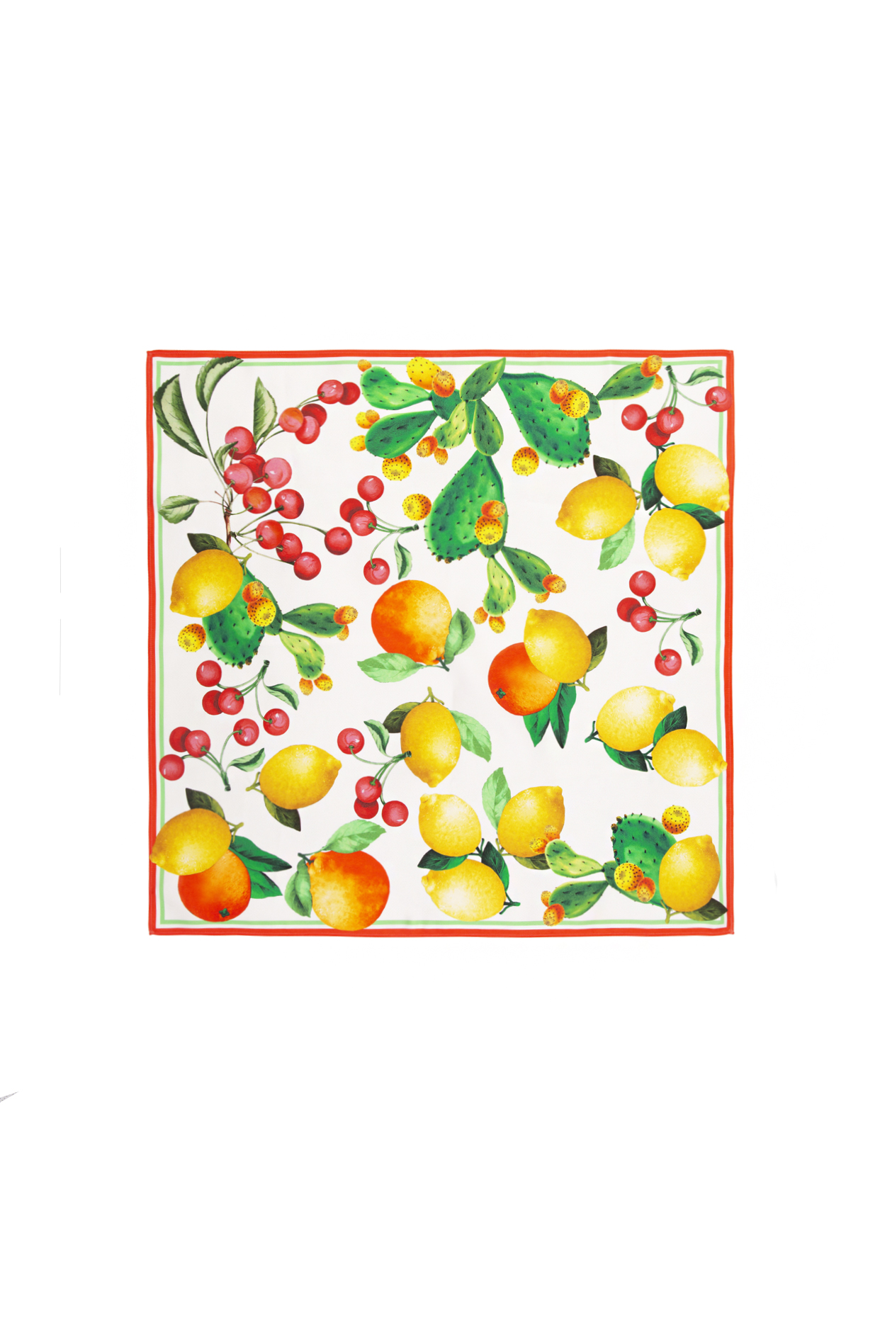 Платок с принтом фрукты