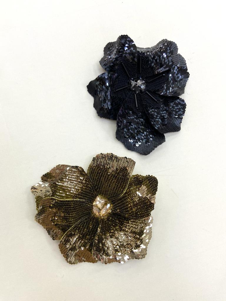 Брошь Мак золотой