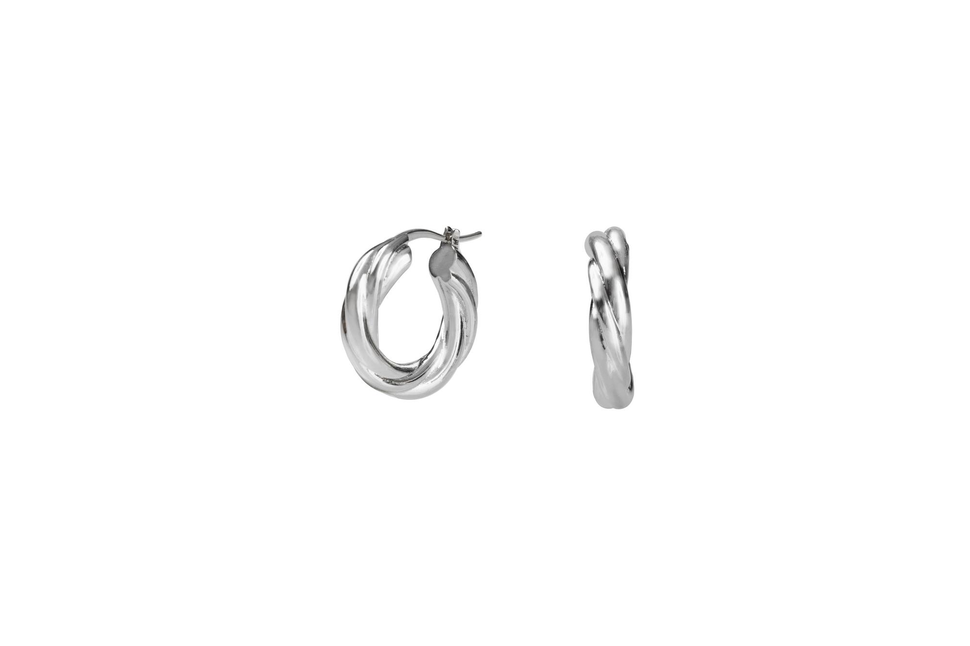 Серьги Twist silver