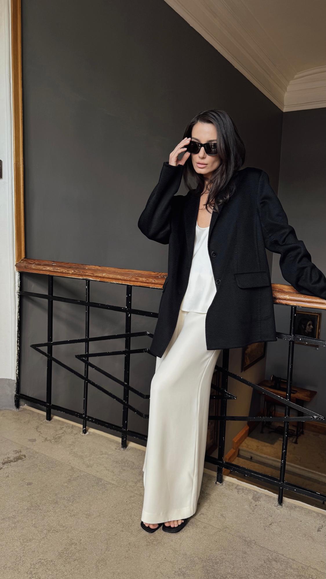 Пиджак из дабл-кашемира AGNES black