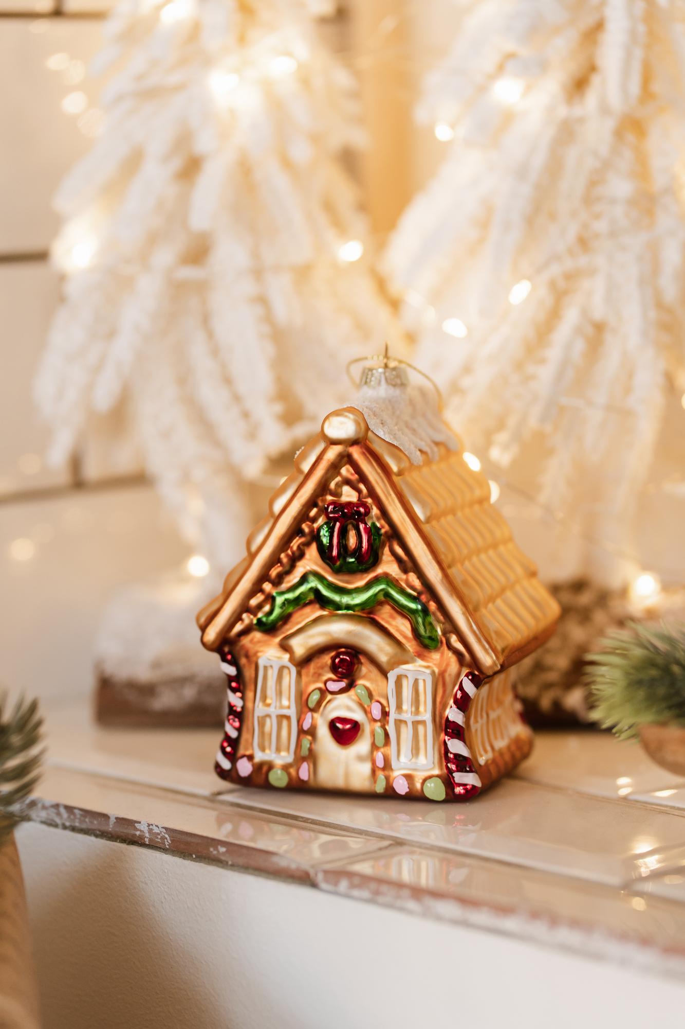 Елочная игрушка "Большой пряничный дом"