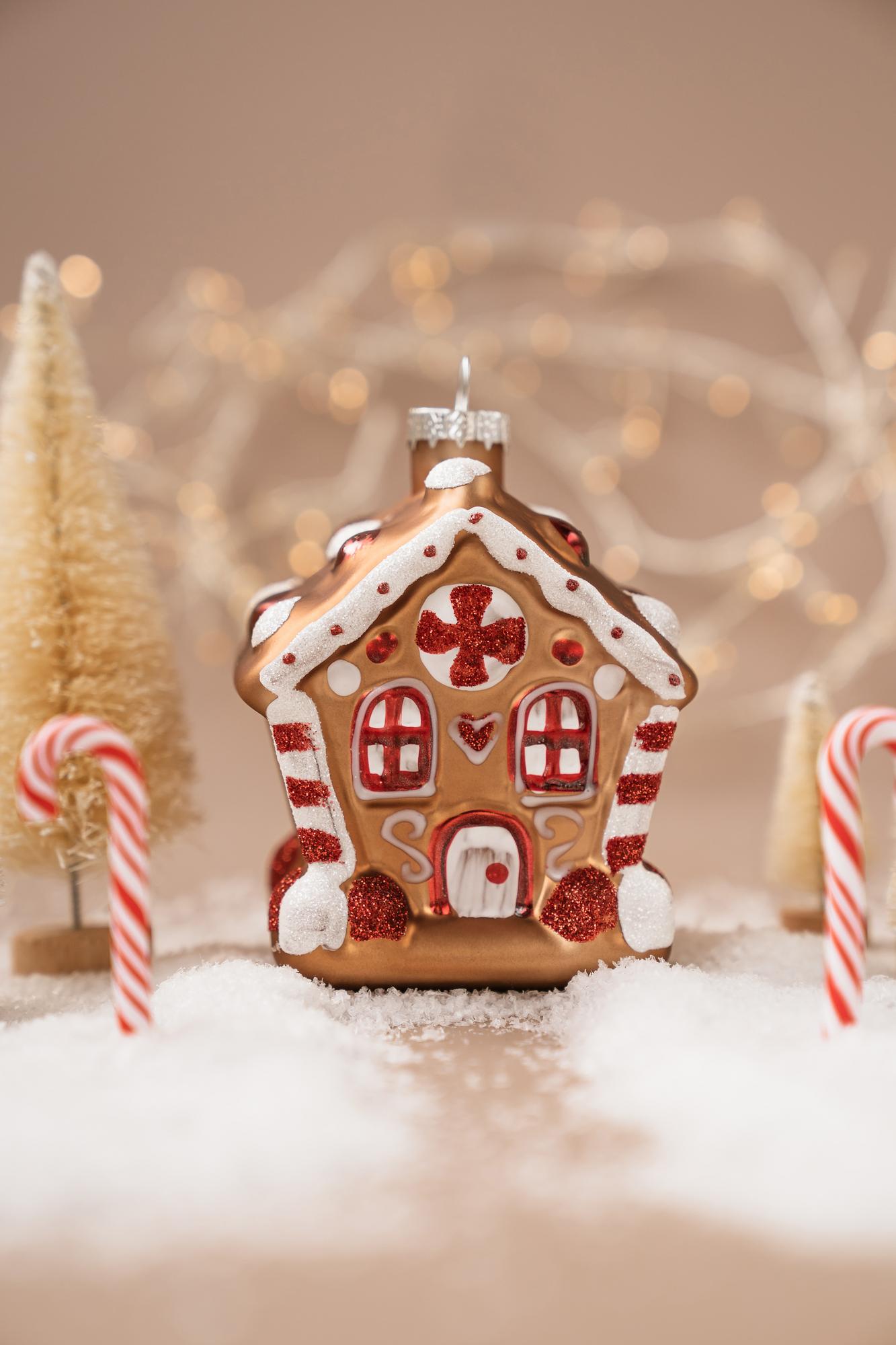 Елочная игрушка "Маленький пряничный дом"