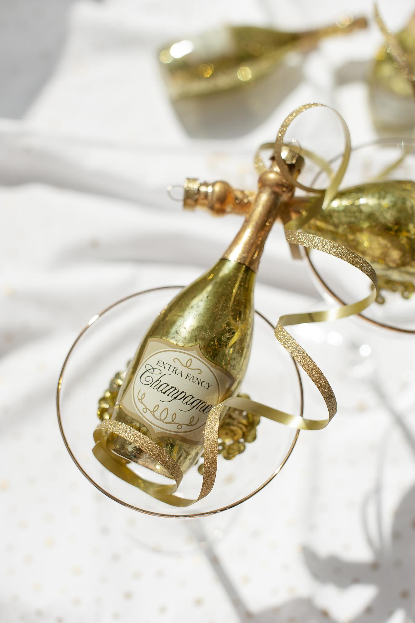 Елочная игрушка "Шампанское"