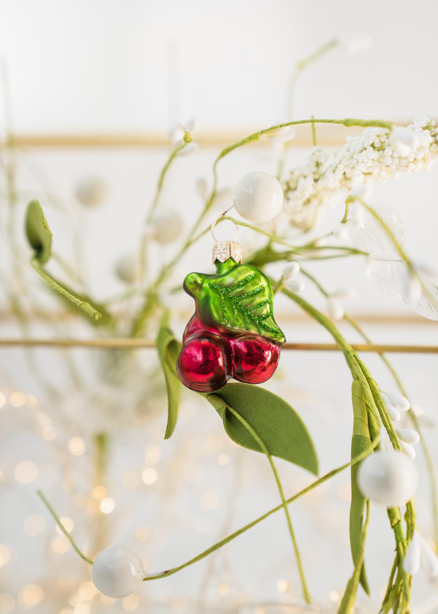 Елочная игрушка "Вишенка мини"