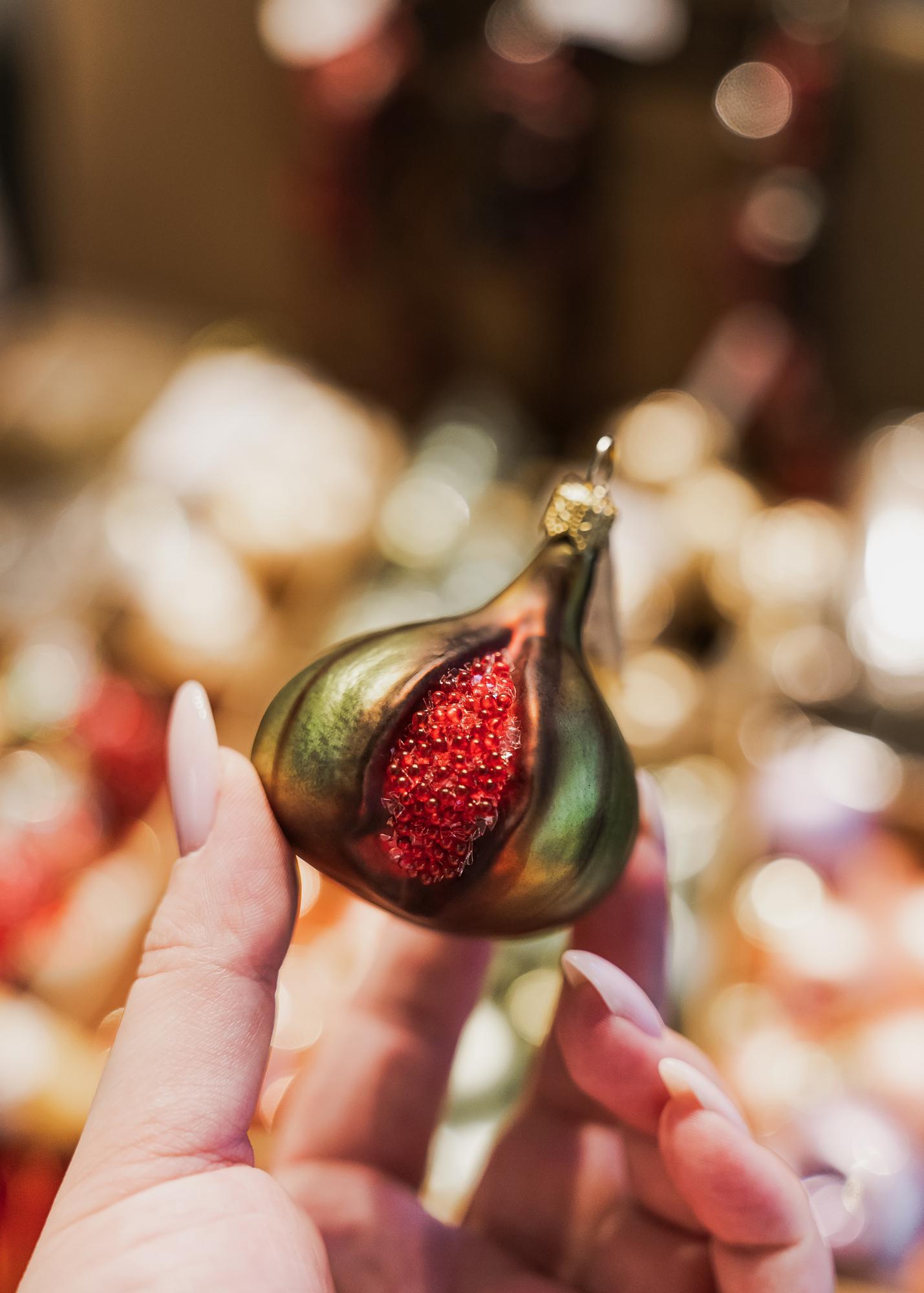 Елочная игрушка "Инжир спелый"