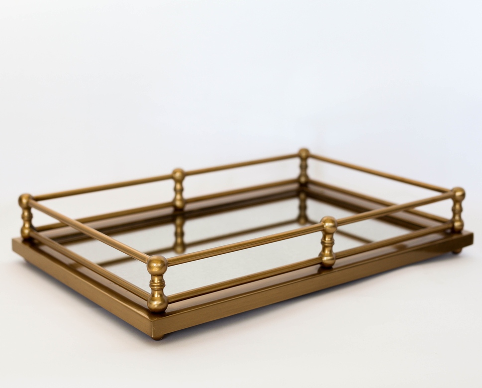 Поднос зеркальный 49х33 см