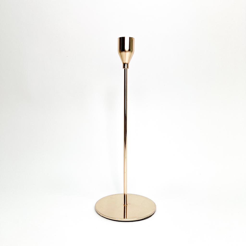 Подсвечник Классика розовое золото 27 см