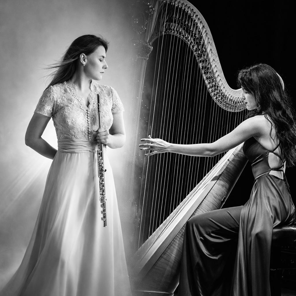 МУЗЫКА НОЧИ В ДОМЕ БУЛГАКОВА. ФЛЕЙТА И АРФА. ДЕБЮССИ, СЕН-САНС, ПЬЯЦЦОЛЛА - ОТ САЛОННОЙ МУЗЫКИ К ТАНГО 22/03/26