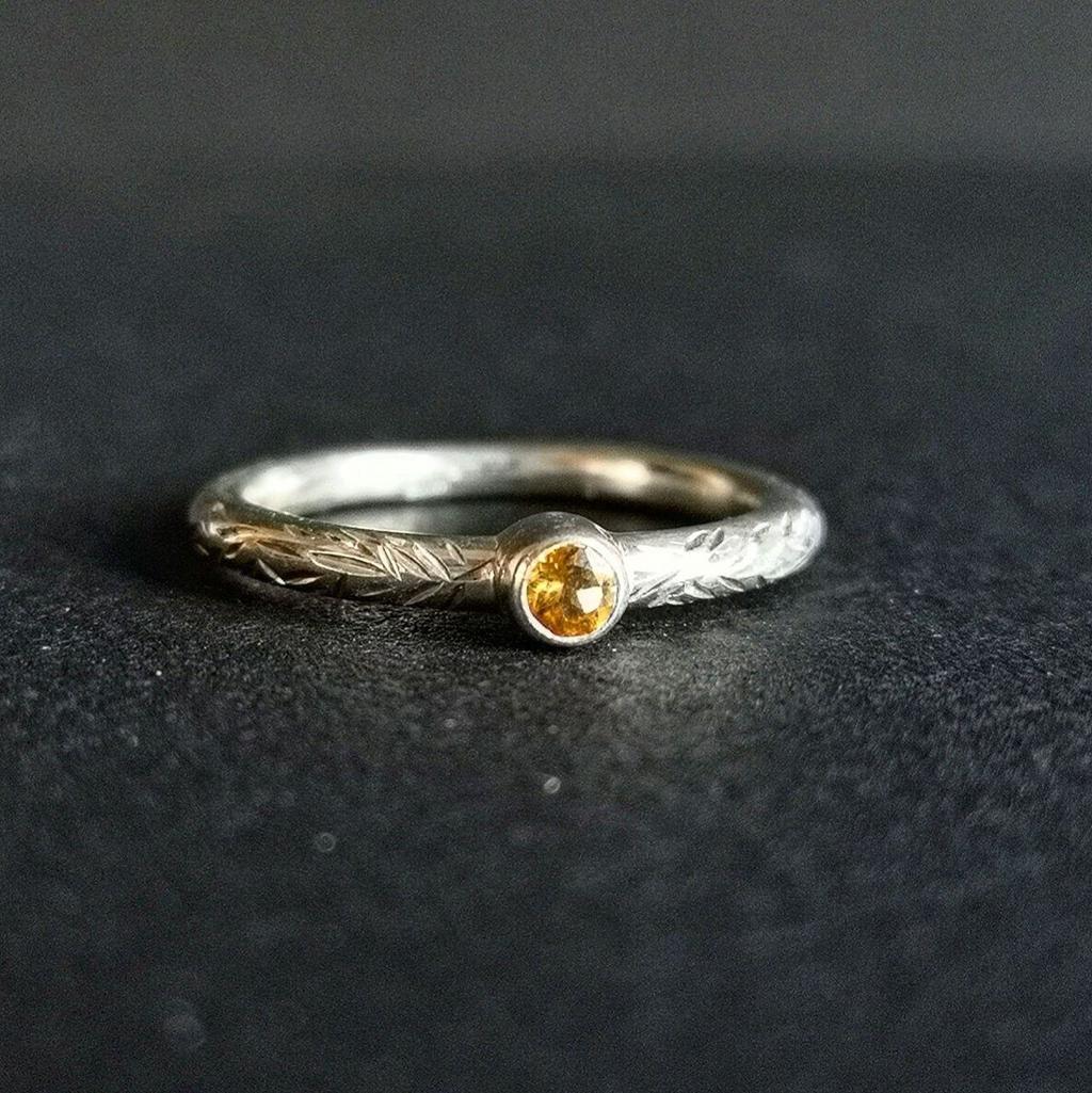 Кольцо с цитрином