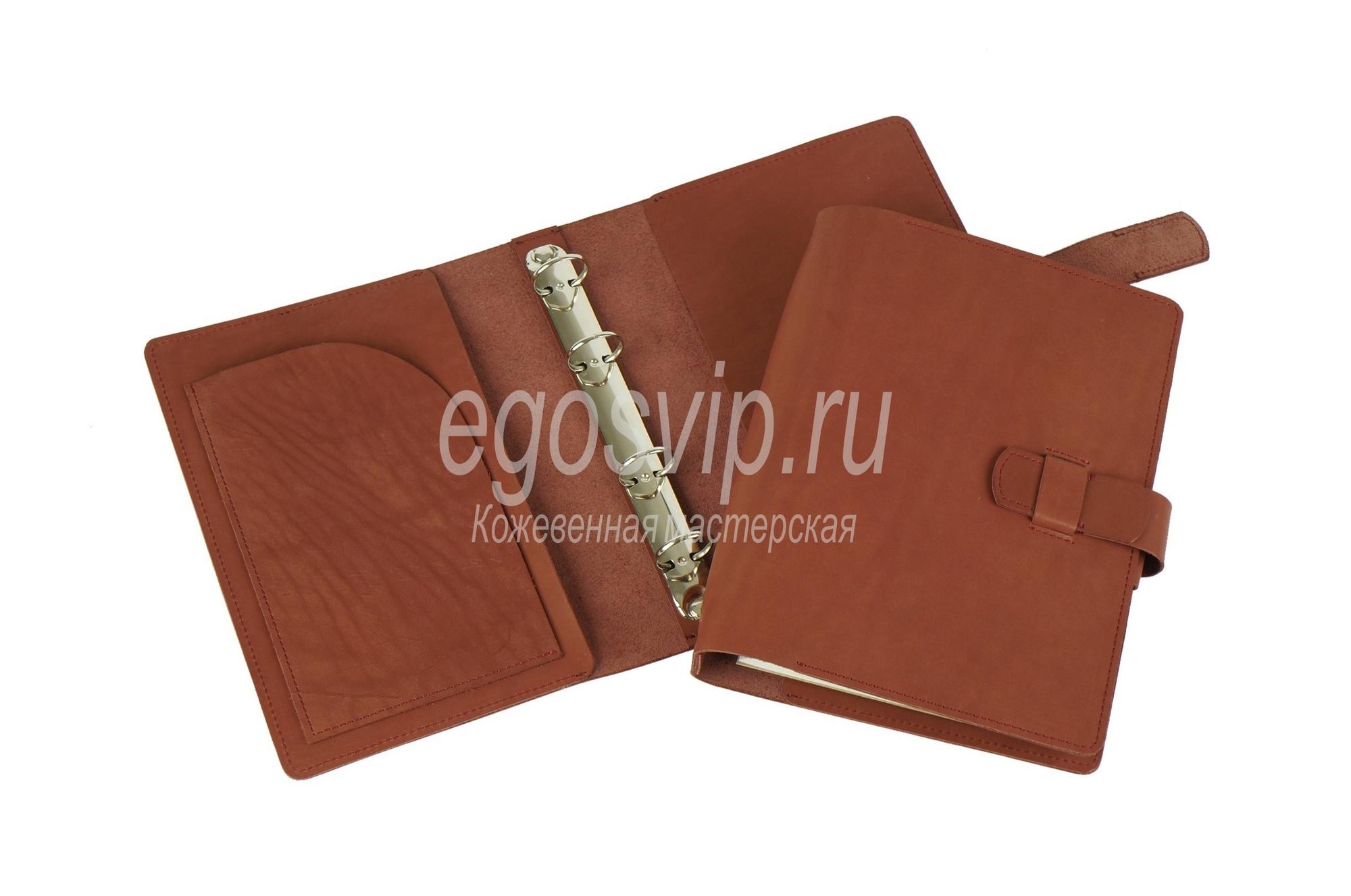 Блокнот кожаный  / модель 98-01 марсала