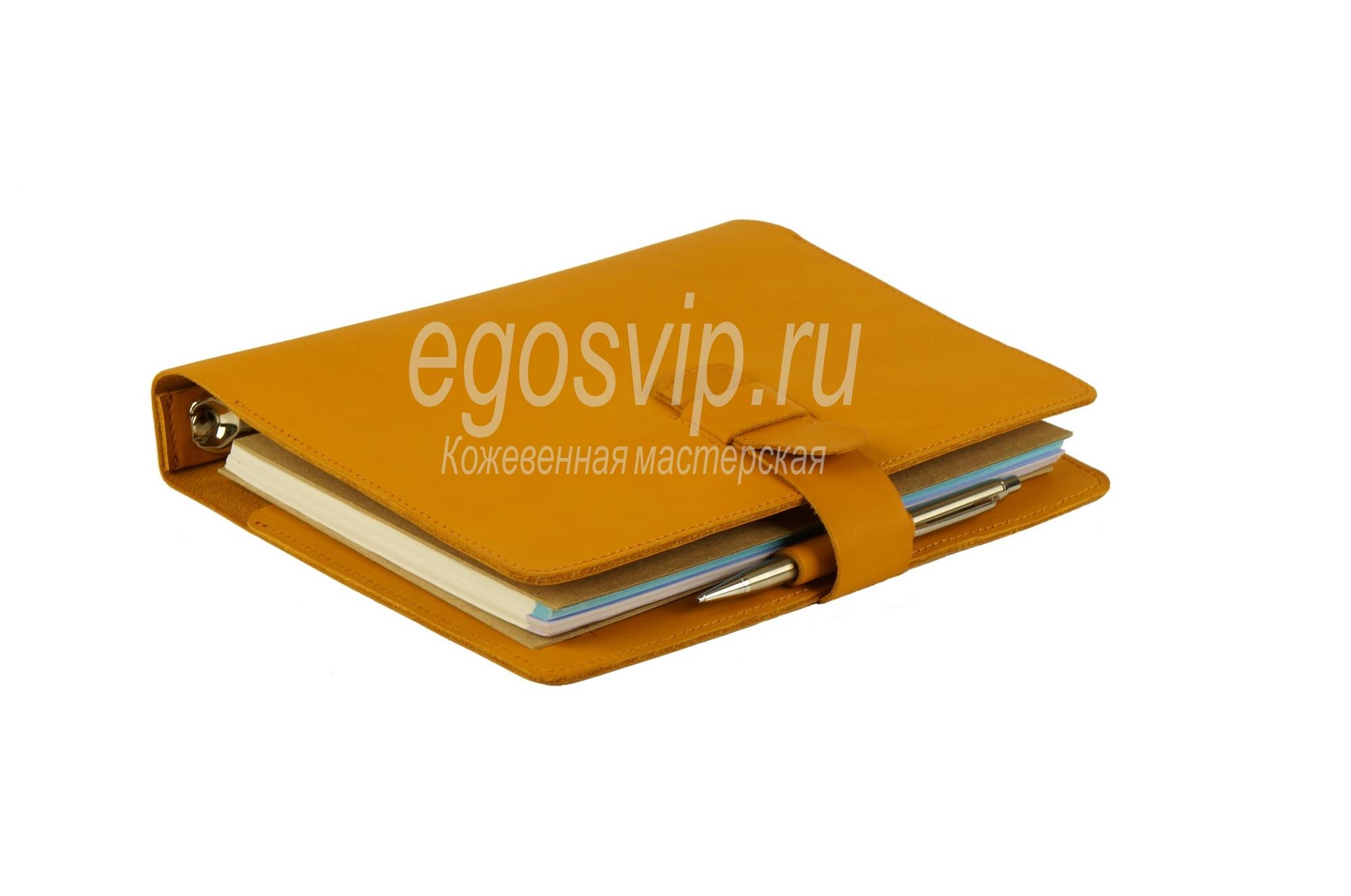 Кожаный блокнот / модель 98-01 карри