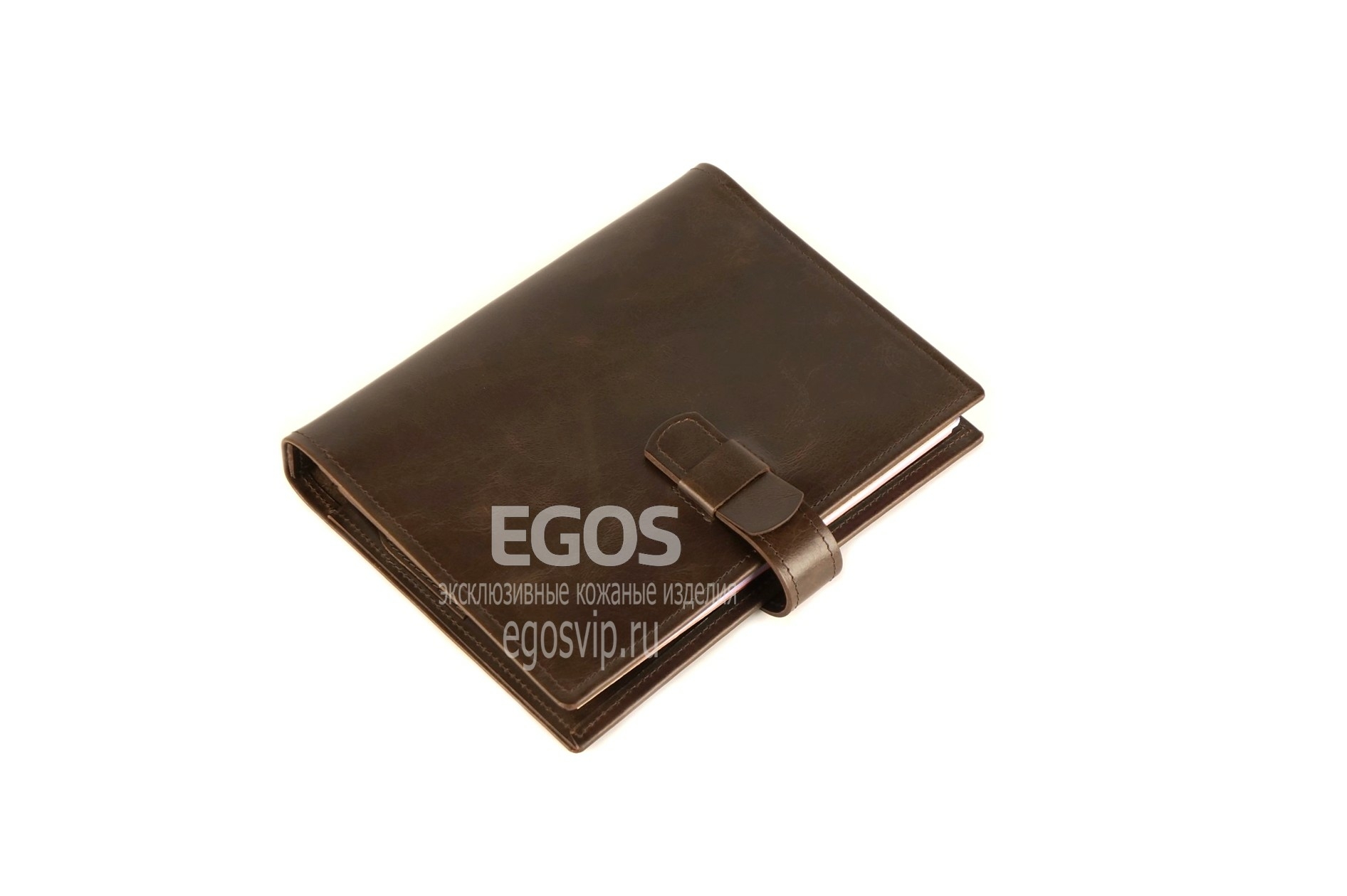 EGOS Ежедневник органайзер кожаный на кольцах модель 98