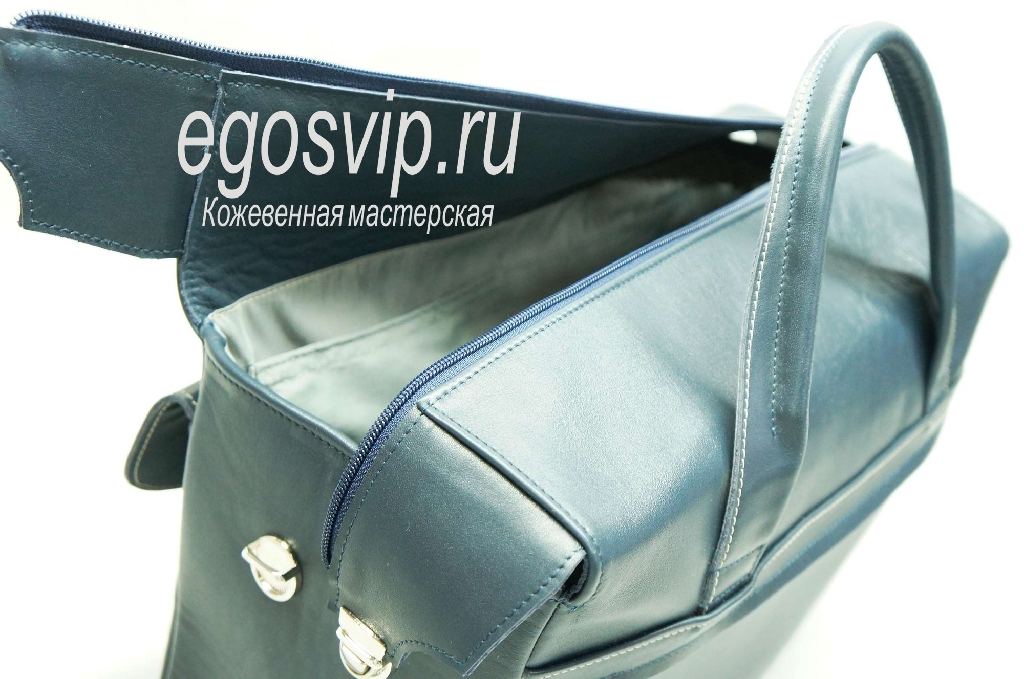 Сумка портфель для документов / модель 75 синий