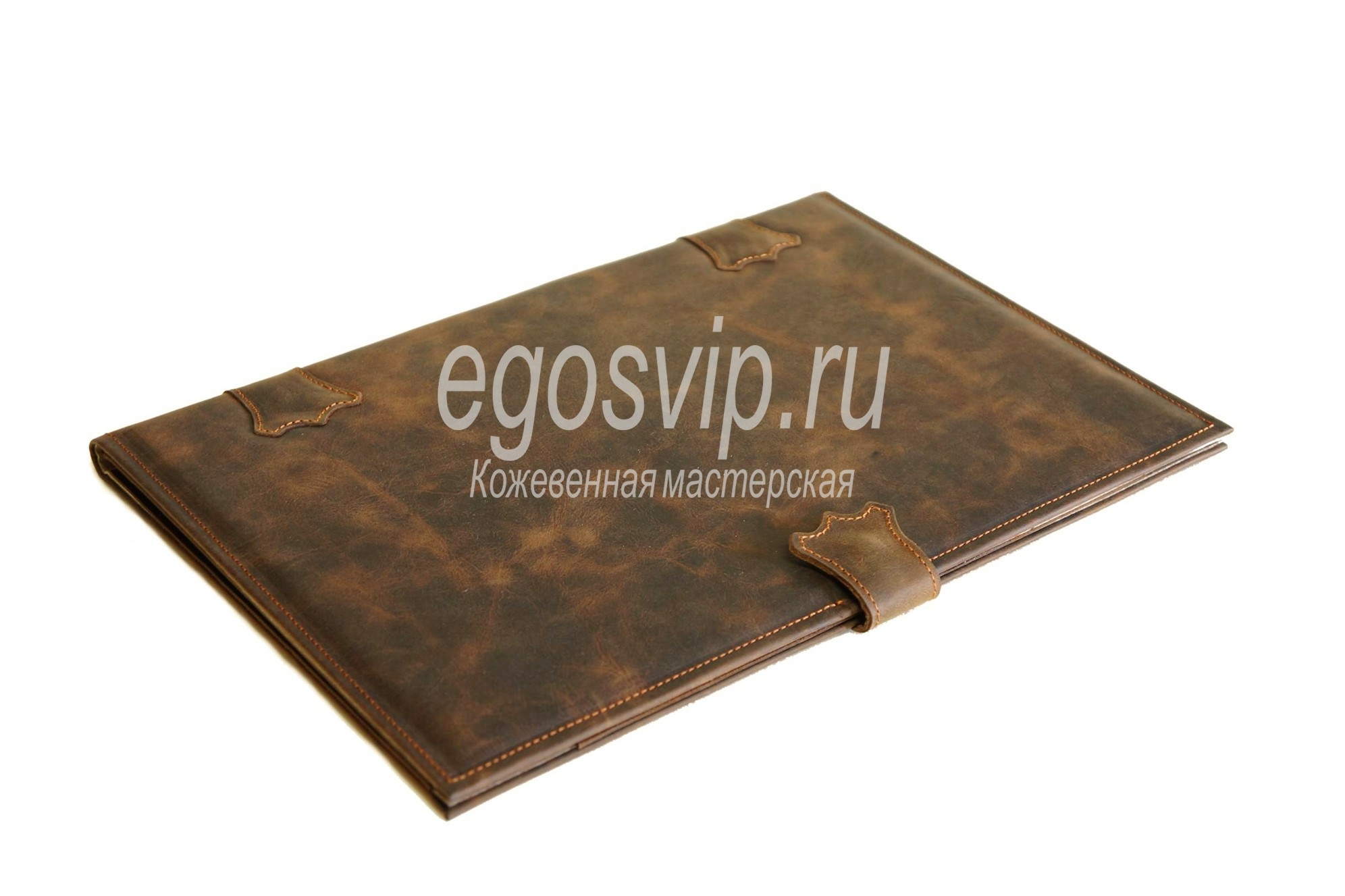 Кожаная папка на заказ