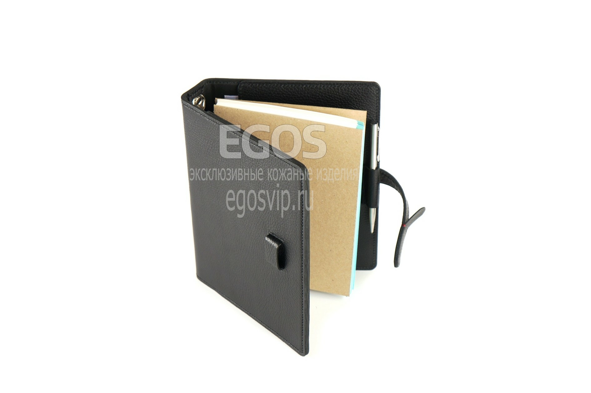 EGOS - кожаный ежедневник на кольцах