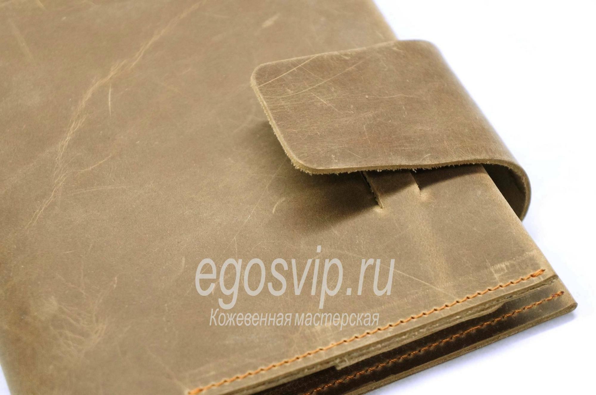 Кожаный ежедневник с карманом / модель 99-03