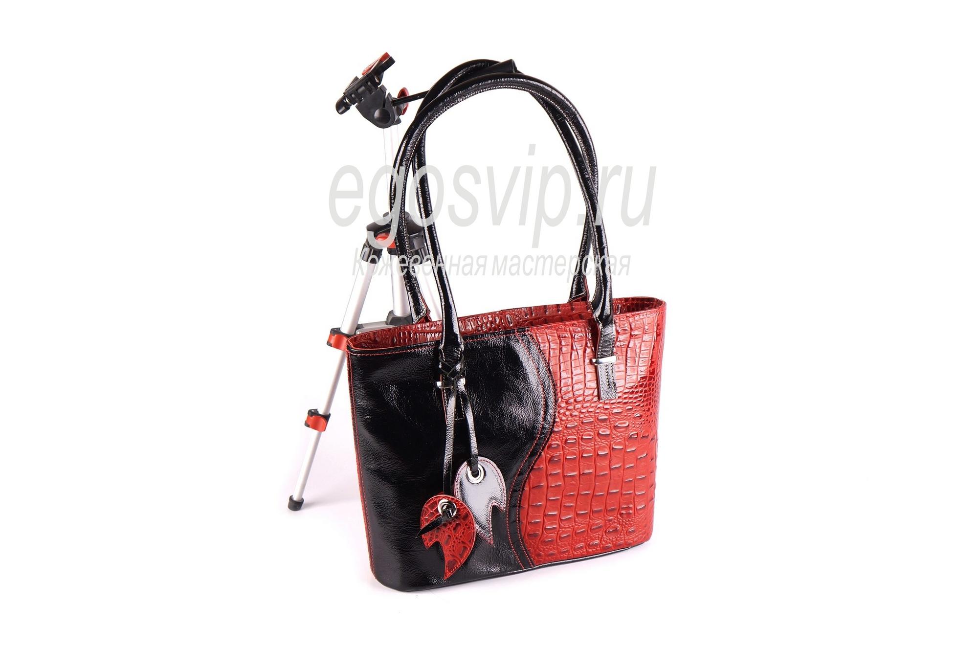 Сумка кожаная женская на плечо / модель 5-34