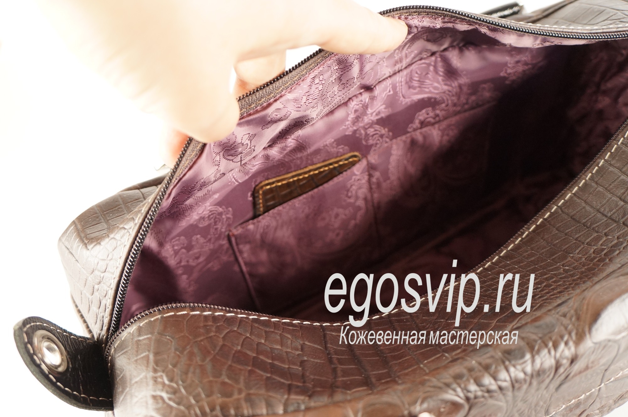 Сумка бочонок женская кожаная  / модель 5-19