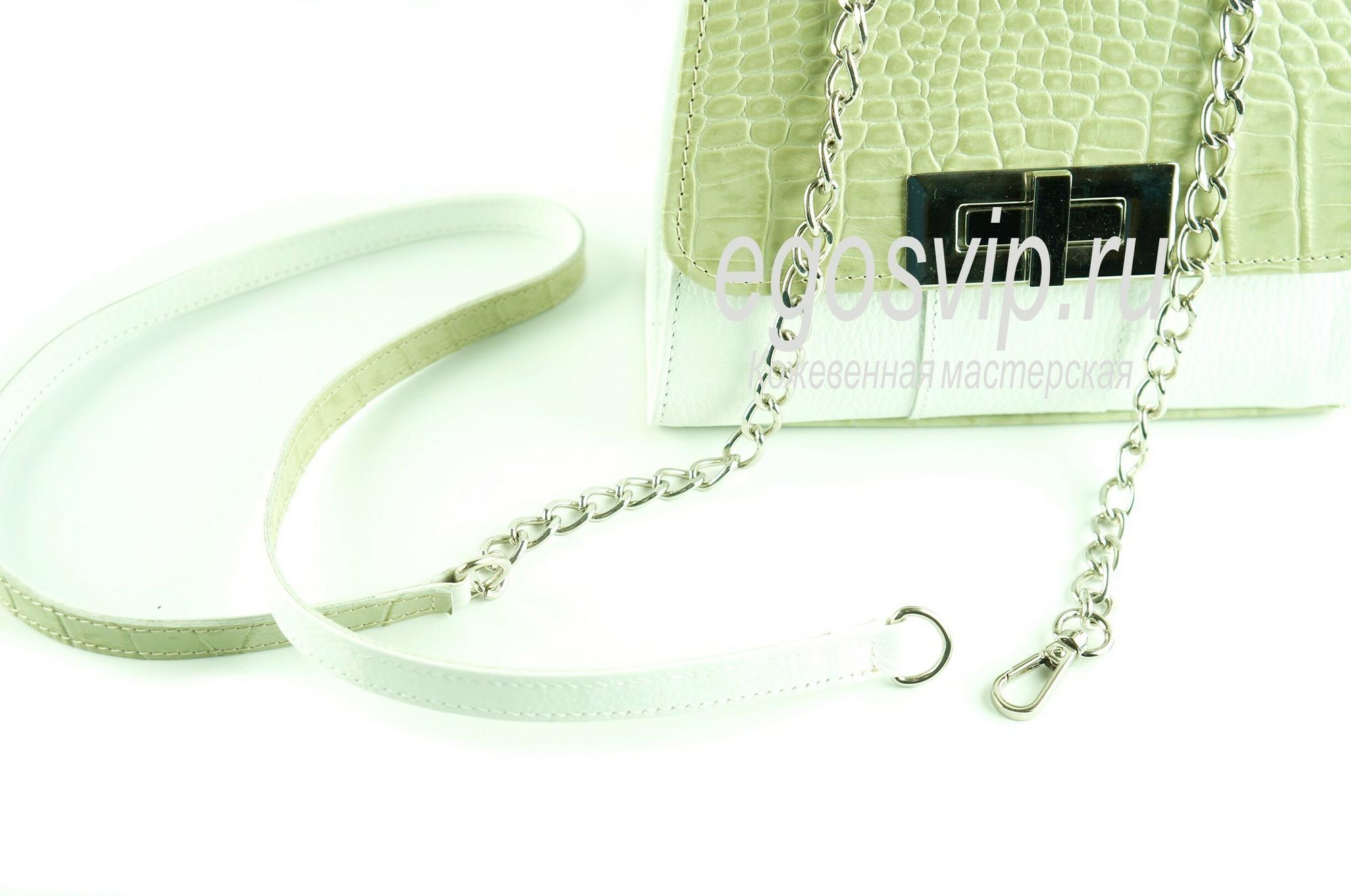 Кожаная сумка с цепочкой / модель 38