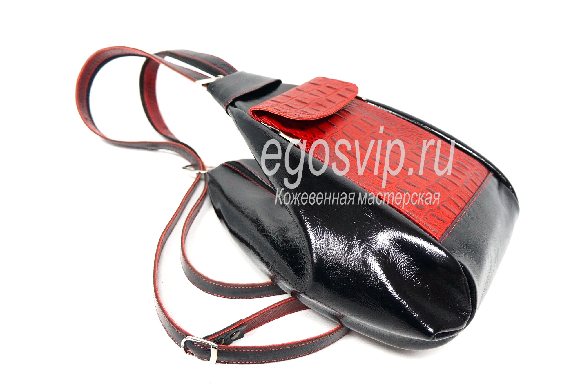 Женский кожаный рюкзак сумка / модель 33