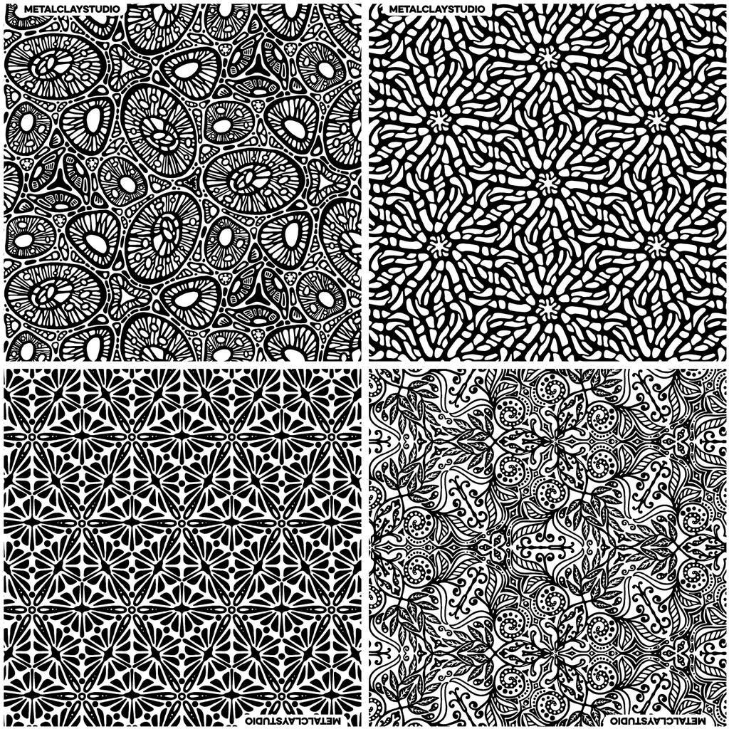 Текстура из полимерной резины ASSORTED 4in1 #41