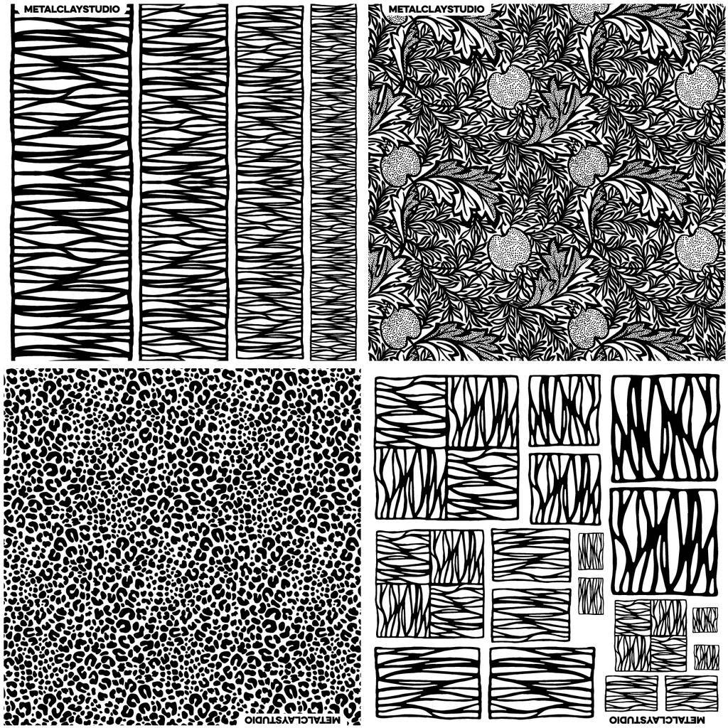 Текстура из полимерной резины ASSORTED 4in1 #39