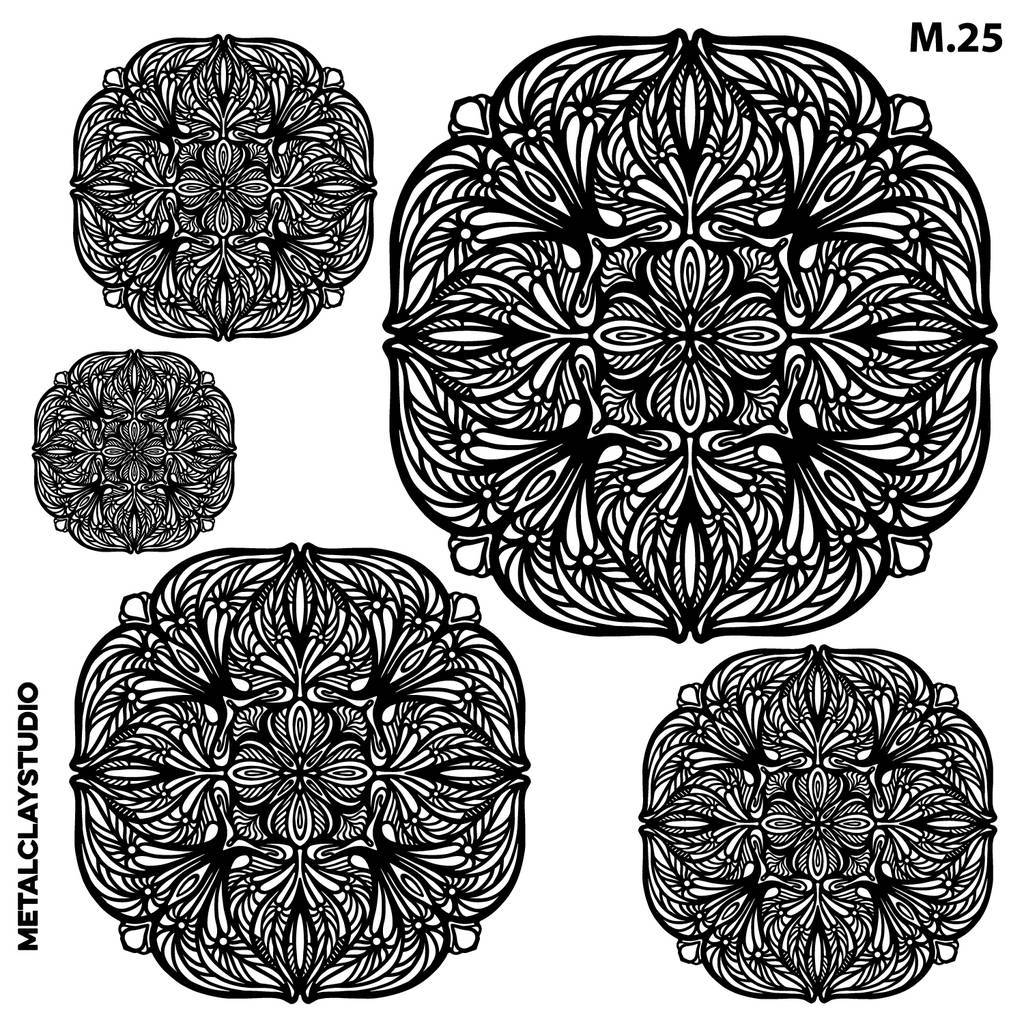 Текстура из полимерной резины MANDALA ART#25