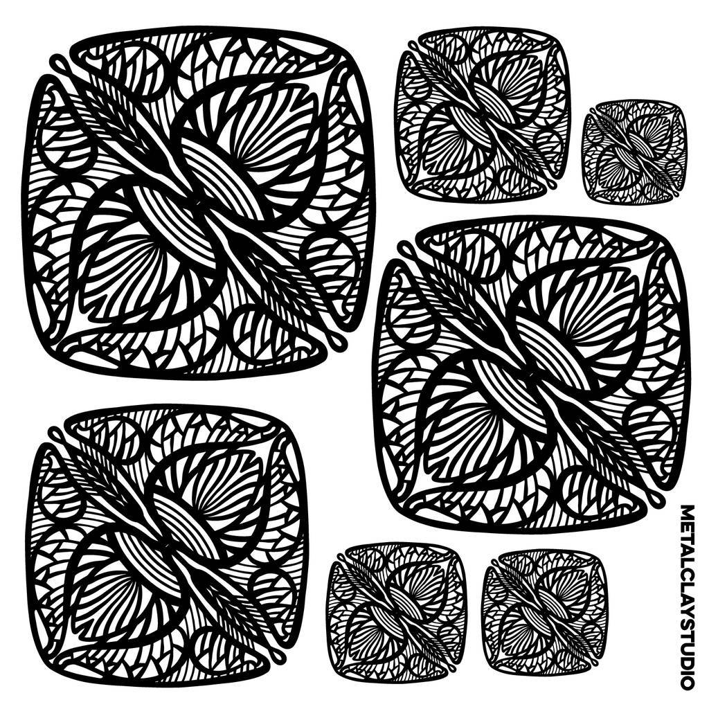 Текстура из полимерной резины MANDALA ART#24