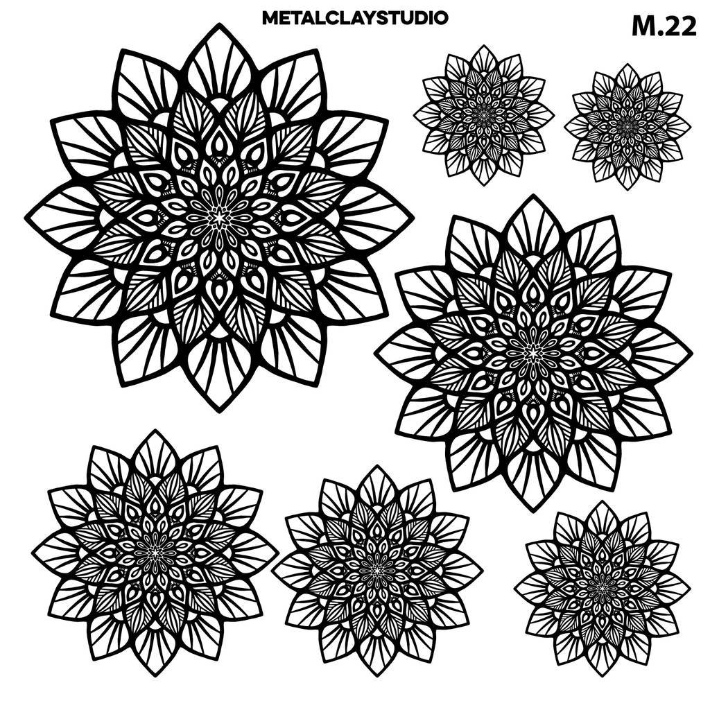 Текстура из полимерной резины MANDALA ART#22