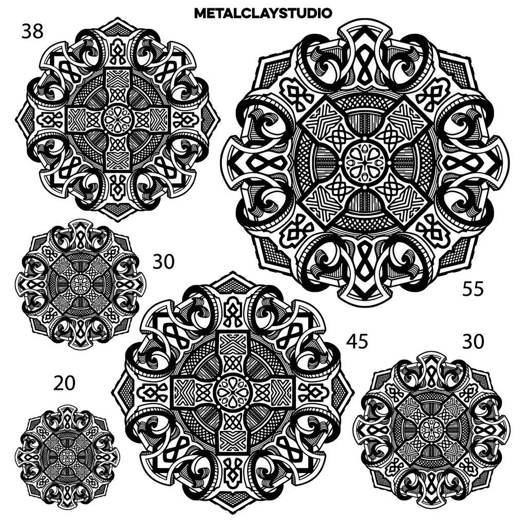 Текстура из полимерной резины MANDALA ART#20