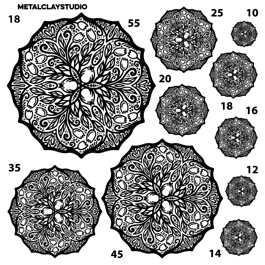 Текстура из полимерной резины MANDALA ART#18